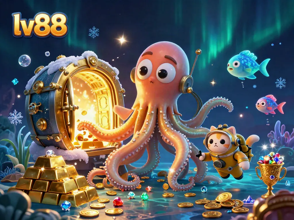 Engage in thrilling gaming at lv88 with a vibrant underwater scene featuring fantastical elements.