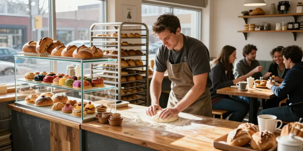 Delicious pastries and fresh breads in a bakery near me Calgary.