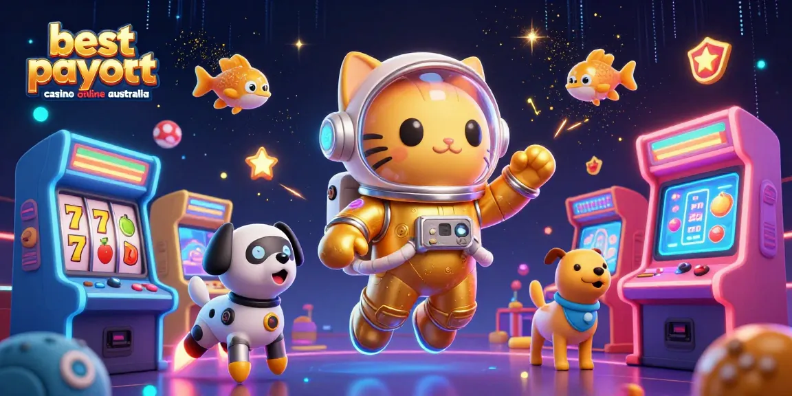 Experience the thrill of gaming at the best payout casino online Australia with vibrant 3D characters and dynamic casino elements.
